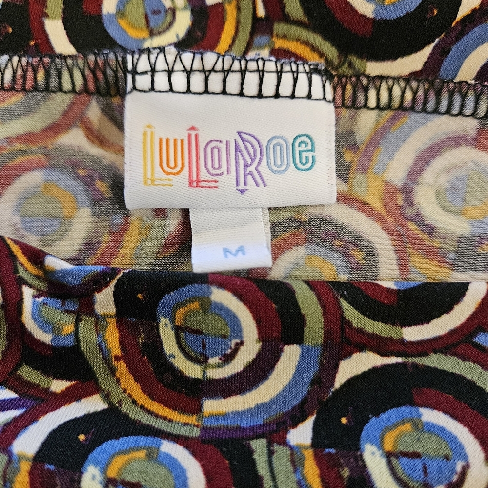 LuLaRoe Multicolor Patterned Skirt Size Medium